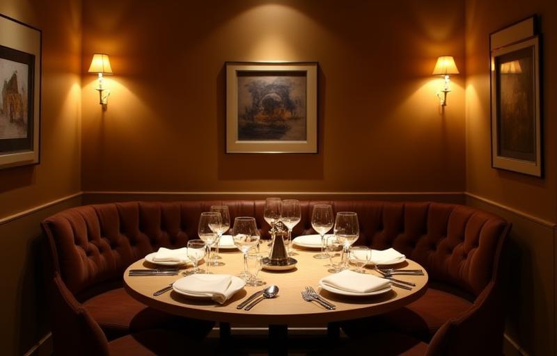 Intimate private dining room setup at Rasa Sayang Eatery, ready for guests